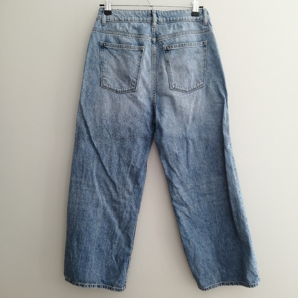 DL1961 Hepburn High Rise Wide Leg Cropped Jeans in Humboldt 27 - Picture 4 of 16